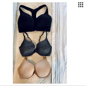 Victoria’s Secret Padded Perfect Coverage Bras + Old Navy Go Active Sports Bra